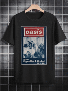 Oasis: Men’s Crew Neck T-Shirt – Cigarettes & Alcohol New Single