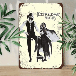 FLEETWOOD MAC: Rumours Vintage Metal Poster (20.32 x 30.48cm) – Aluminium Wall Art