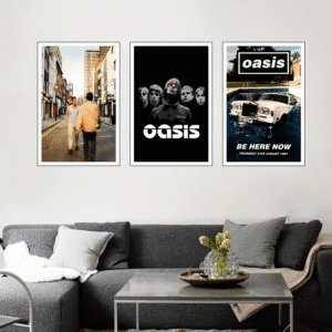 Oasis: Set Of 3x Oasis Band Posters