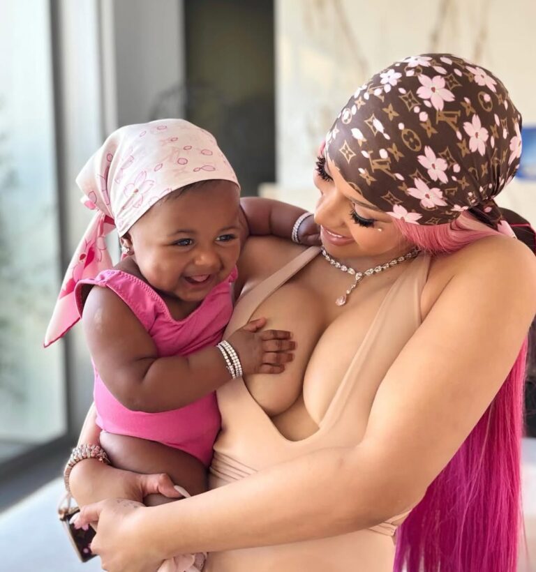 Cardi B Introduces Baby Daughter Blossom in First-Ever Photos