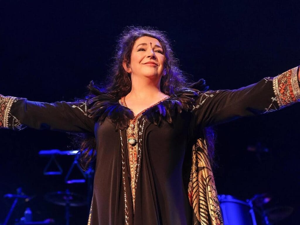 Kate Bush on stage in 2014