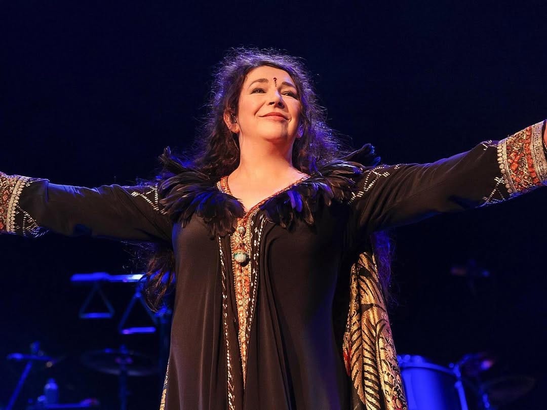 Kate Bush on stage in 2014