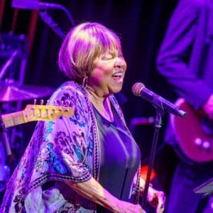Legendary jazz singer, Mavis Staples, on stage