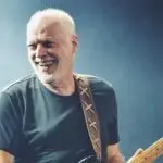 David Gilmour on stage