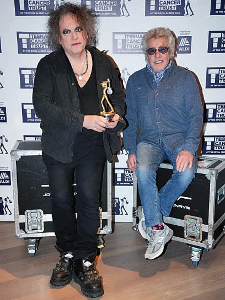 Robert Smith & Roger Daltrey at Teenage Cancert Triust