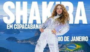 Shakira in Copacabana, Brazil - promo poster