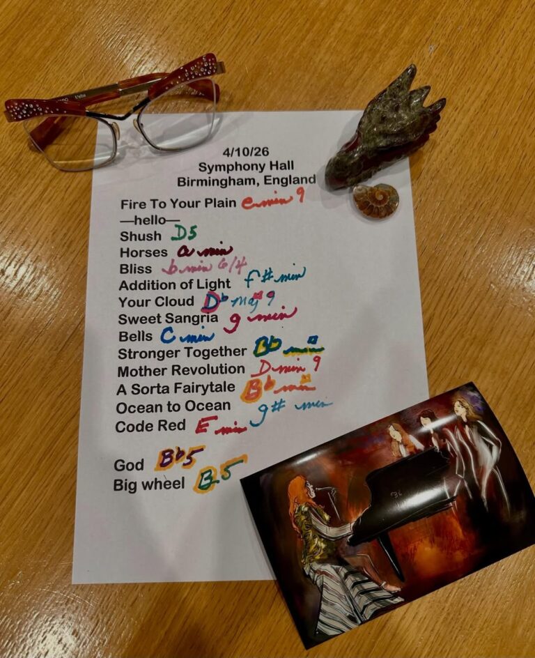 Tori Amos - Birmingham set list 2026