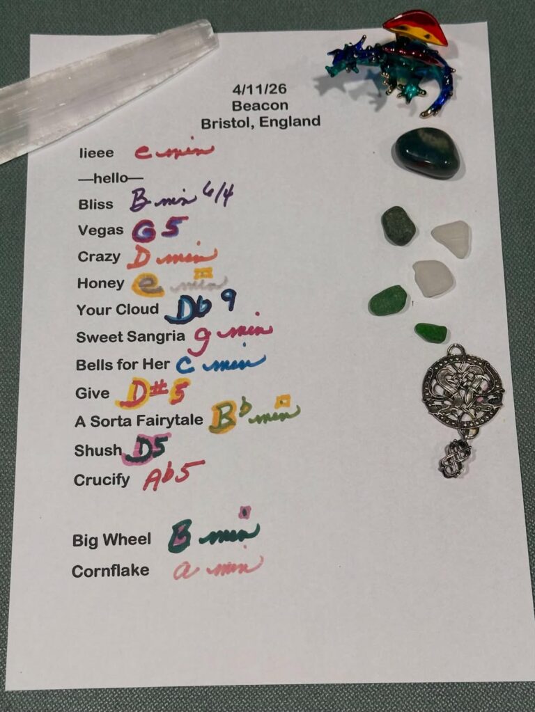 Tori Amos - Bristol set list 2026