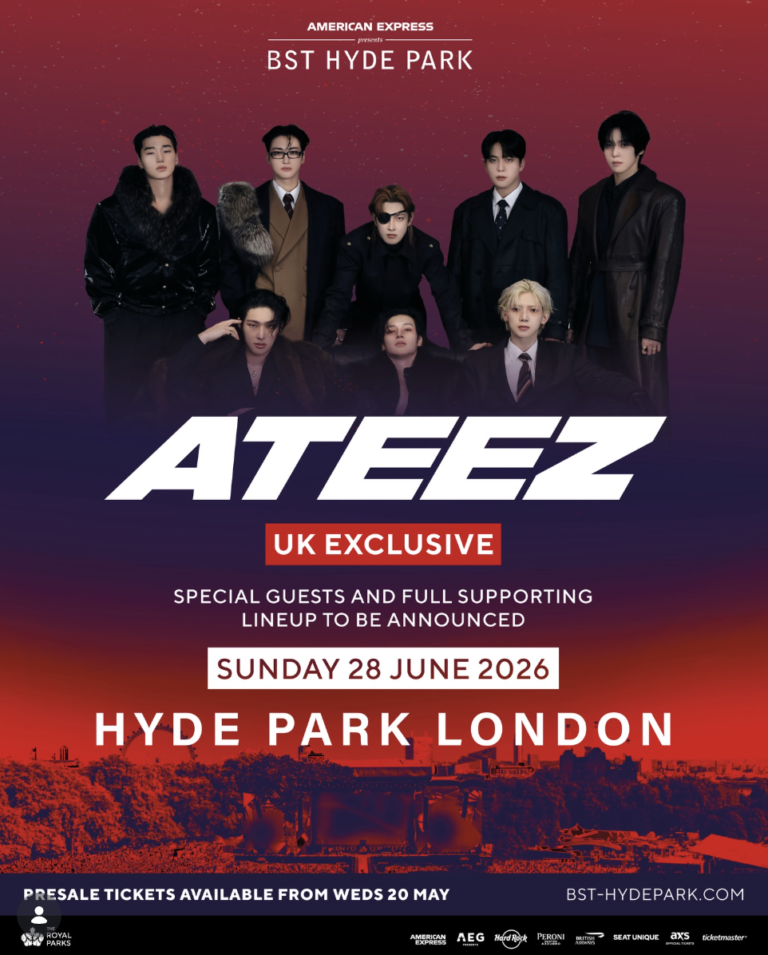 Ateez promo poster for BST Hyde Park