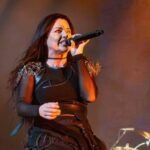 Amy Lee of Evanescence on stage