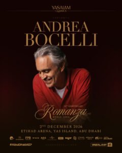 Andrea Bocelli tour poster