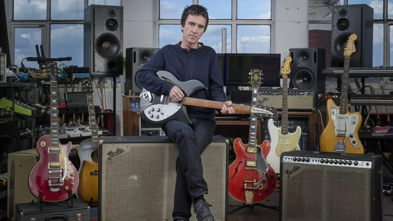 Johnny Marr and his guitars