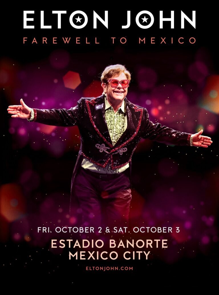 Elton John Mexico City tour poster