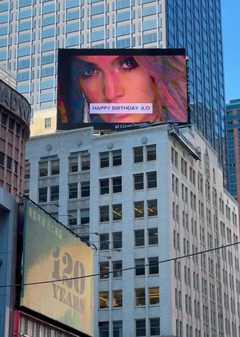 Jennifer Lopez Birthday Billboard