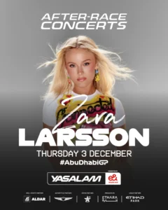 Zara Larsson Abu Dhabi F1