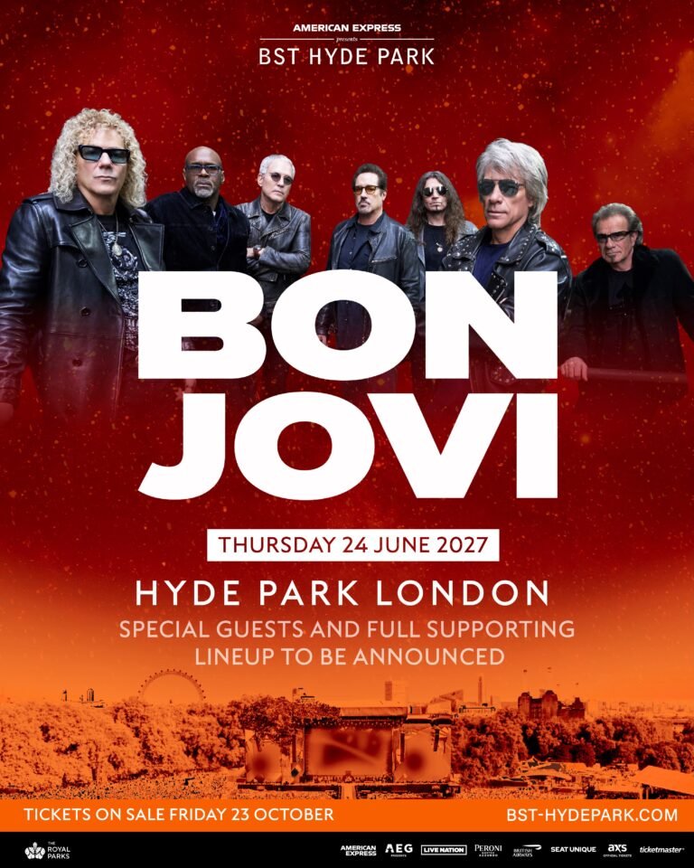 Bon Jovi BST Hyde Park poster