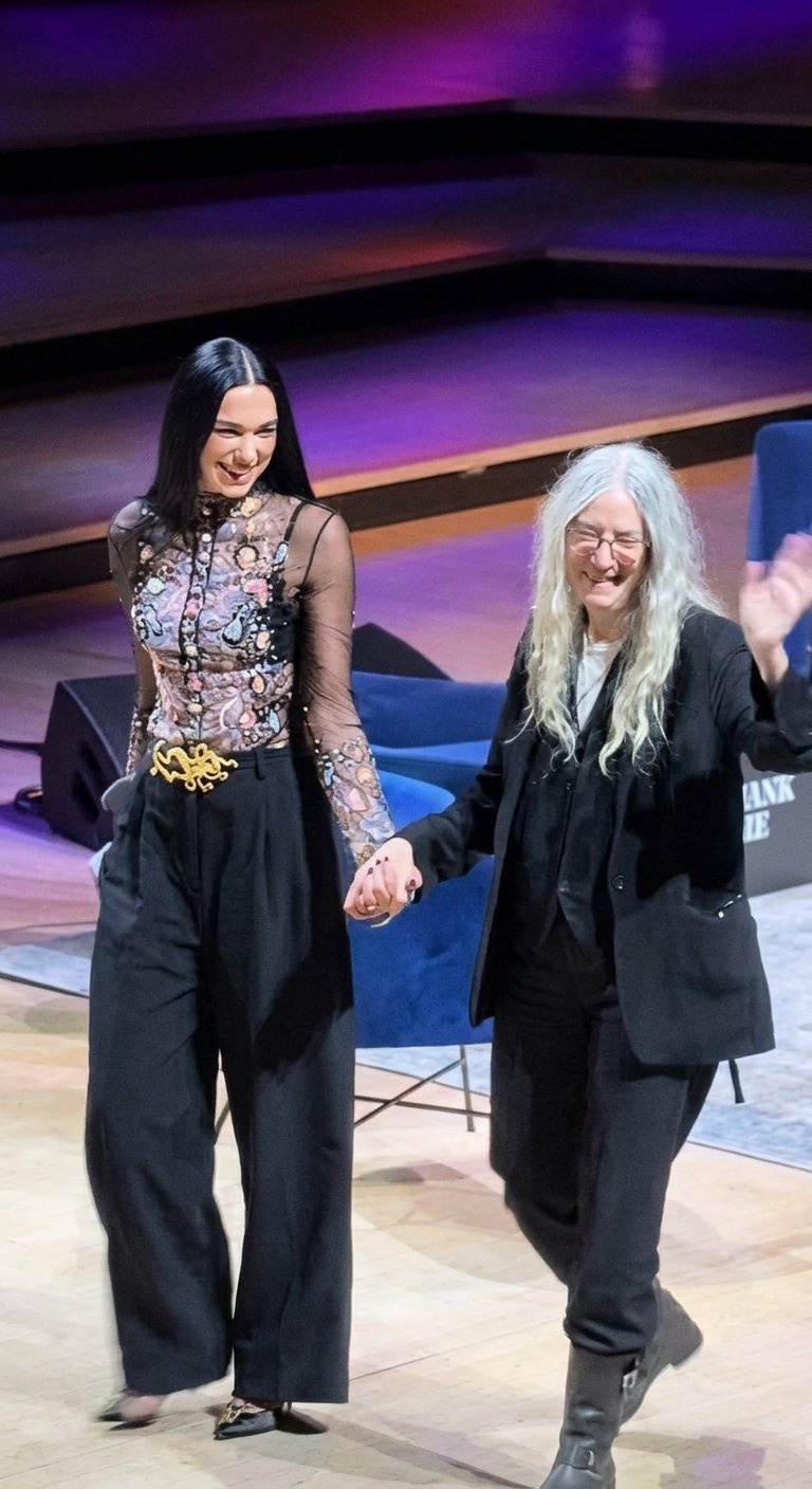 Dua Lipa and Patti Smith