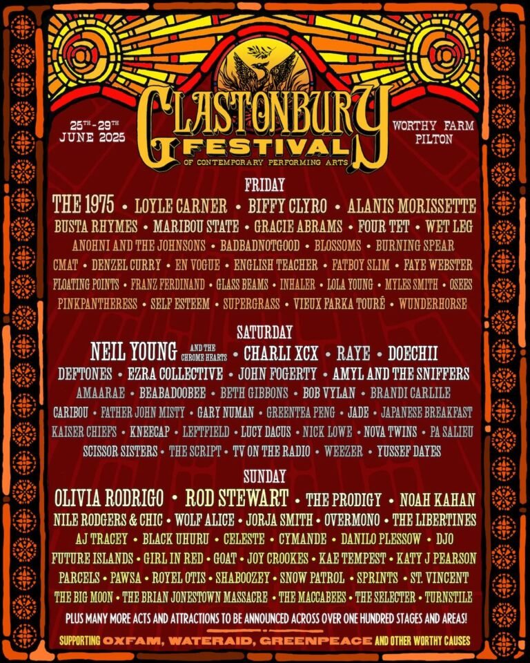 Glastonbury 2025 poster
