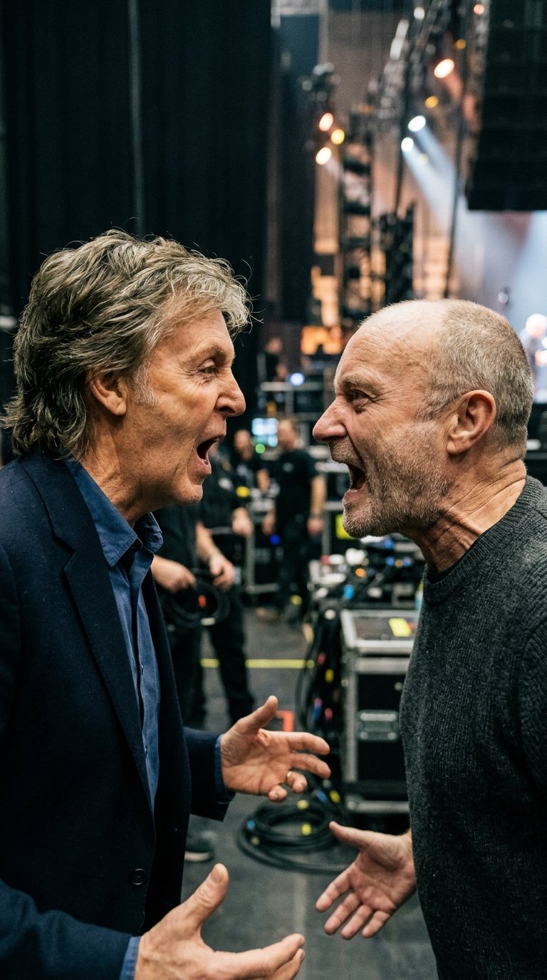 Paul McCartney and Phil Collins